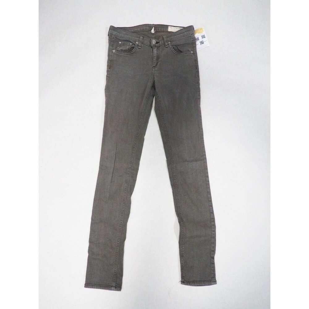 Rag & Bone Green Denim Skinny Jeans, Size 26